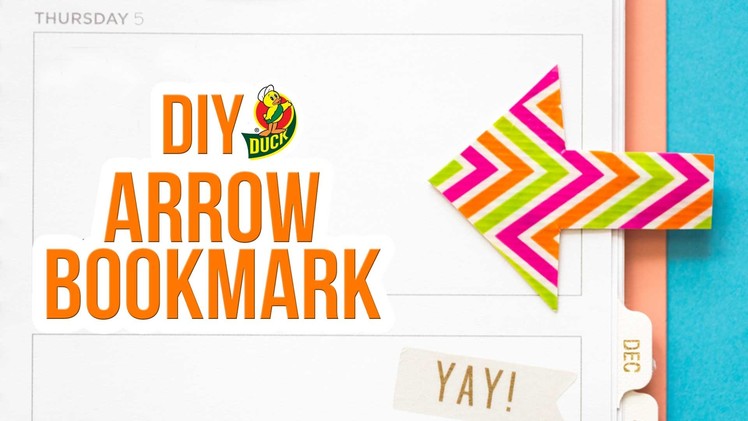 How to Craft a Duck Tape® Arrow Bookmark