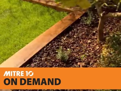 How to Create Wooden Garden Borders | Mitre 10 Easy As