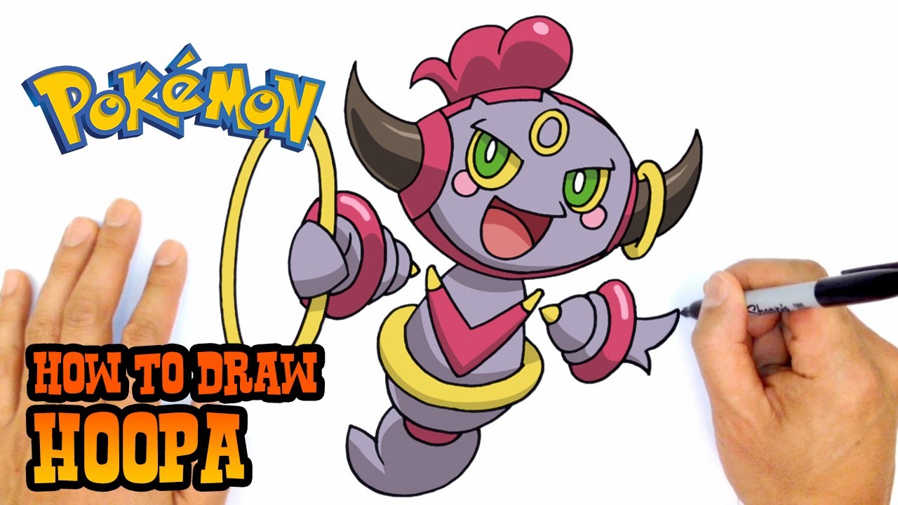 Cartooning 4 kids. Хуппа покемон. How to draw Hoopa. Hoopa ex. Hoopa PFP.