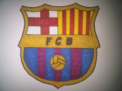 How to Draw the FC Barcelona logo (Cómo Dibujar el logo del FC Barcelona)