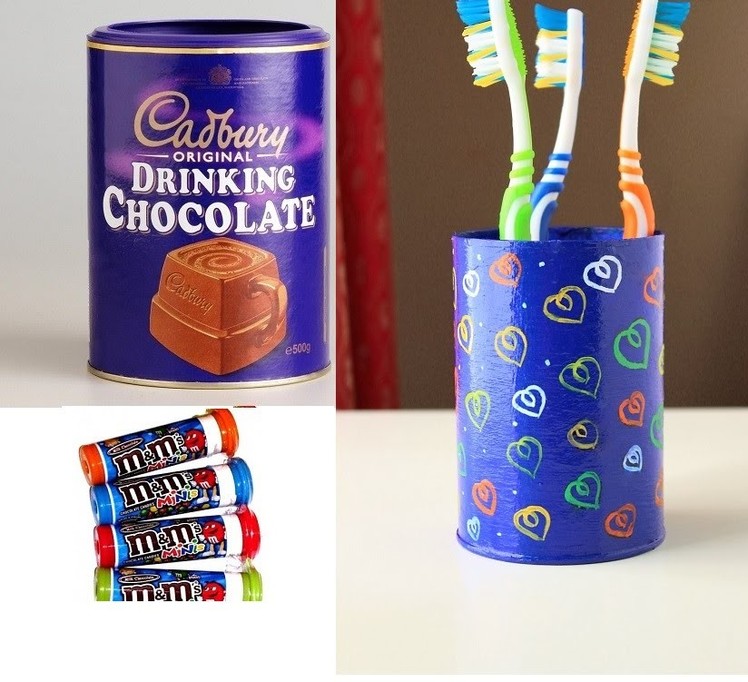 How to make a Toothbrush holder.Best out of waste DIY craft ideas