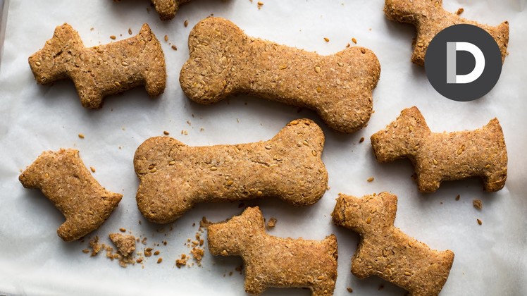 How to make.  Dog Biscuits! Feat. MAX THE DOG!
