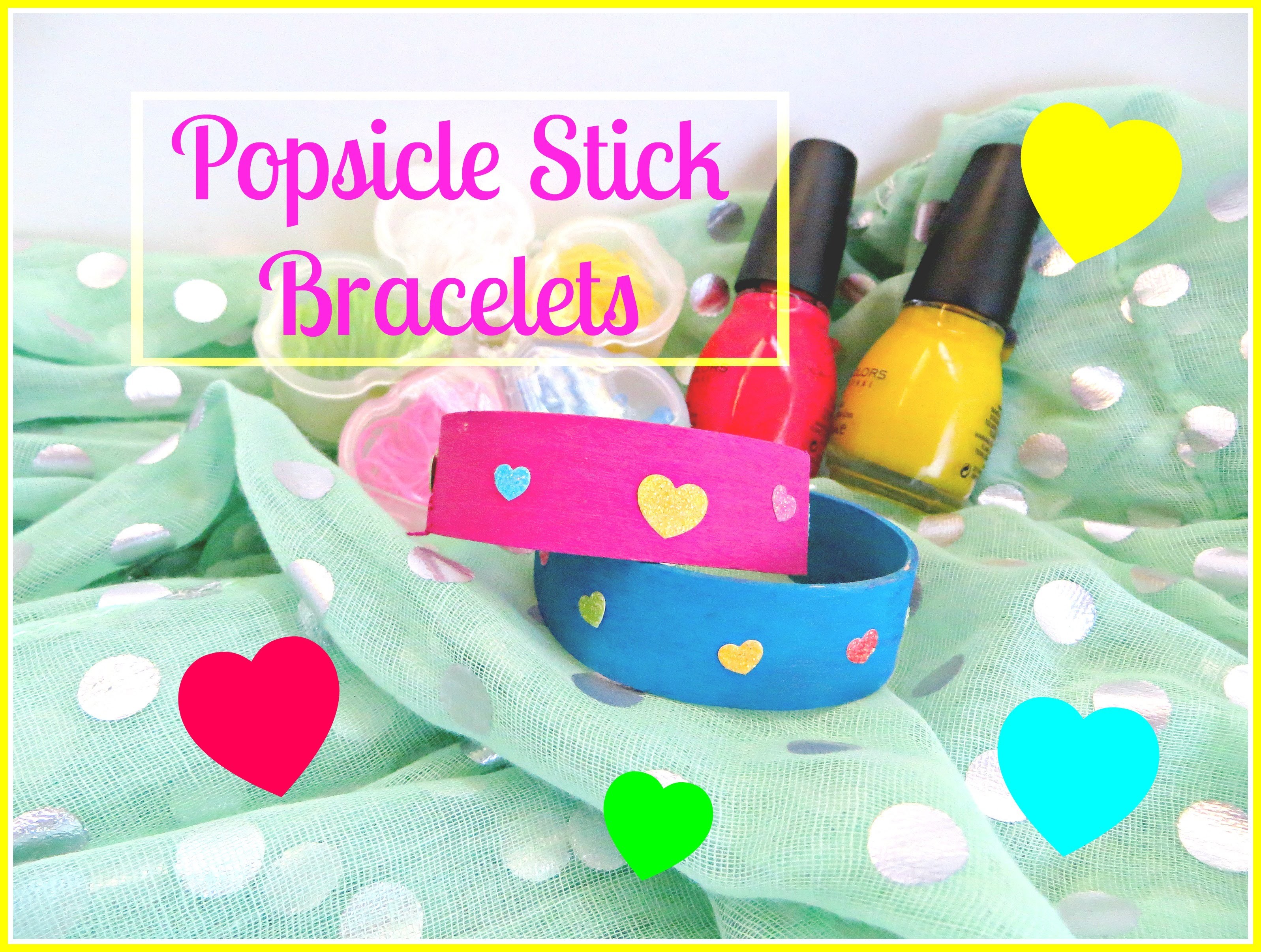 How to make popsicle stick.craft sticks.tongue depressors Bracelets