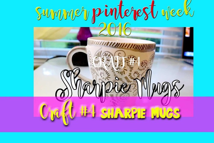 How to Make SHARPIE MUGS (a fun Pinterest Craft) - @dramaticparrot