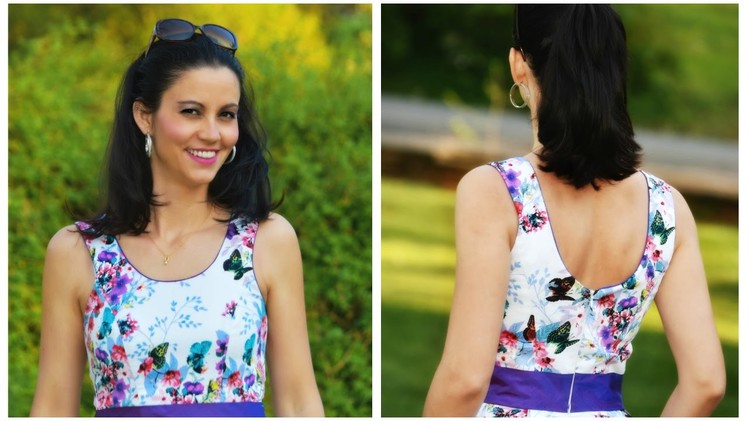 How to sew a Neckline with piping