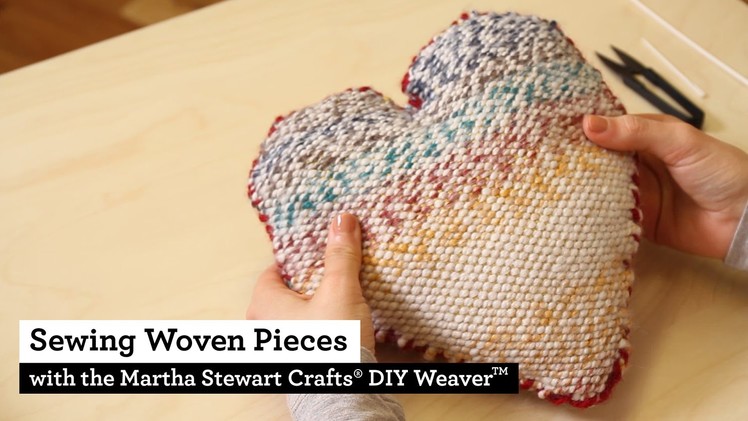 How to Sew Woven Pieces made with the Martha Stewart Crafts® DIY Weaver(TM)