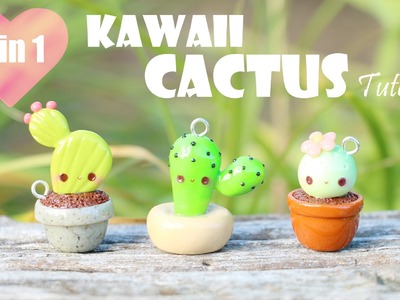Kawaii Cactus│3 in 1 Polymer Clay Tutorial