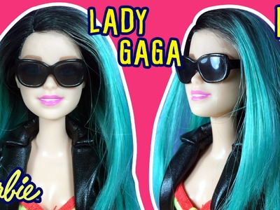 Lady Gaga Hair Tutorial for Barbie Doll - Barbie Green Hair - DIY - Making Kids Toys