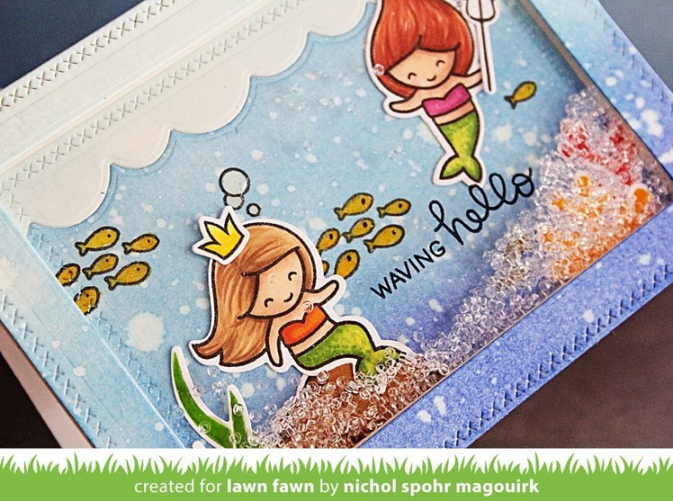 Lawn Fawn | Mermaid For You "Hello" Card