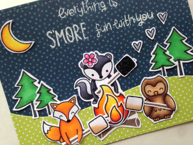Love You Smore Card Process Video Not2Shabby (Lawn Fawn)