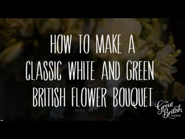 Making a Green and White Wedding Bouquet