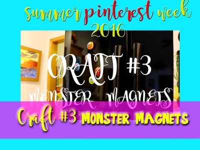 MONSTER Magnets (a fun PINTEREST craft) - @dramaticparrot