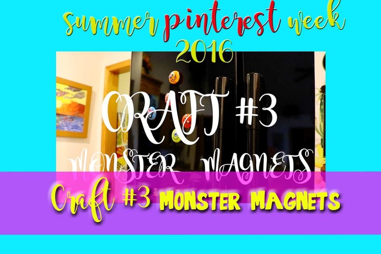 MONSTER Magnets (a fun PINTEREST craft) - @dramaticparrot