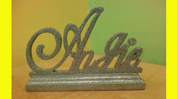 "Name cake topper" "woodworking" with the "scroll saw" (Maker Video)
