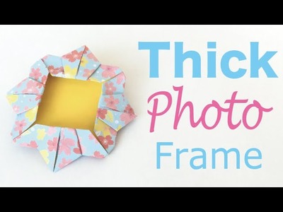Origami Paper Thick Photo Frame ✨DIY✨ - Origami Kawaii〔#138〕