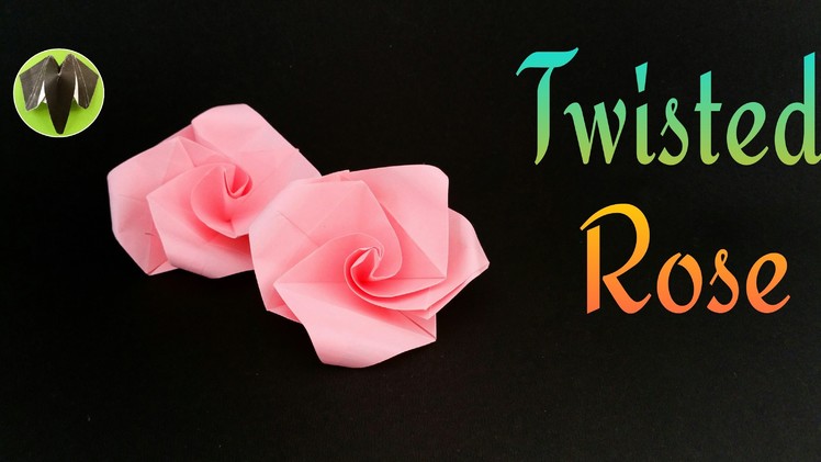 Origami Tutorial to make Paper "Twisted Rose Flower" | Handmade | DIY