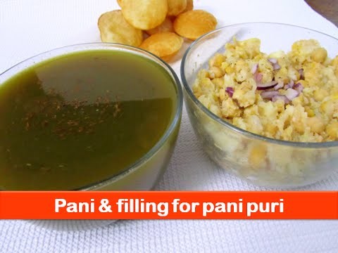 Pani puri filling & masala recipe.golgappa.easy puchka water recipes.street food-lets be foodie