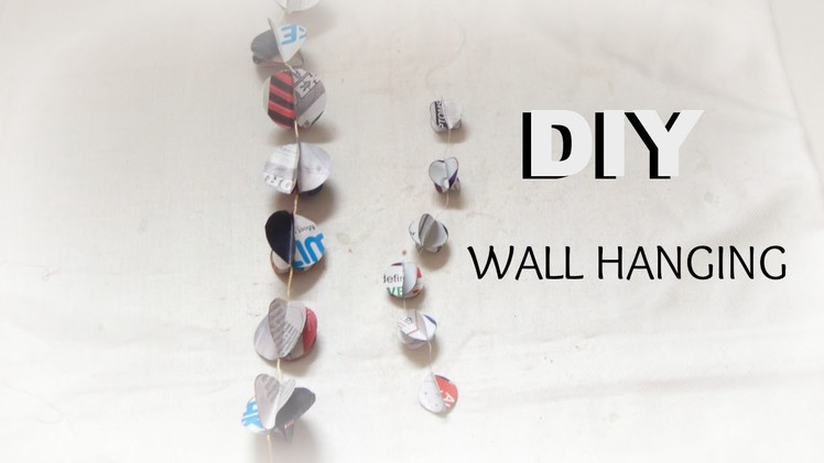 PAPER CRAFT: How To Make Paper Garland- wall hanging easy & simple DIY In 5min