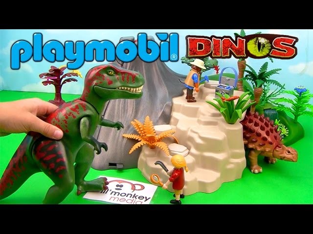 Playmobil Dinos! Exploding Volcano, T-Rex, Baby Dino and More!