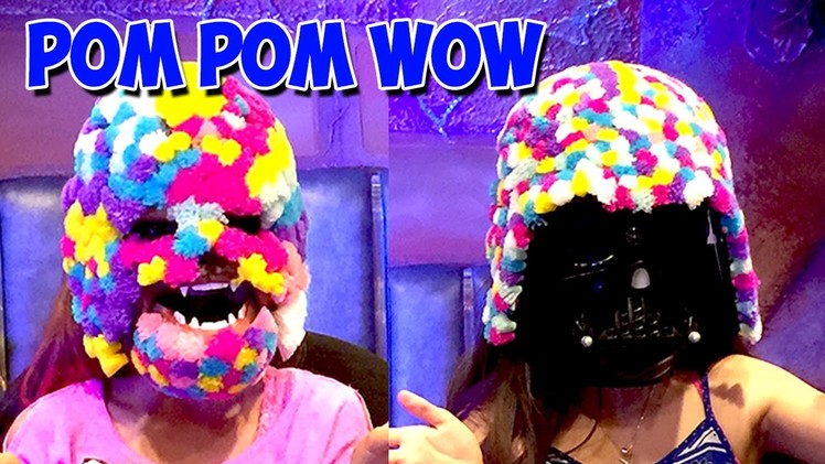 Pom Pom Wow Challenge | Chewbacca Mask Craft with Darth Vader | KidToyTesters