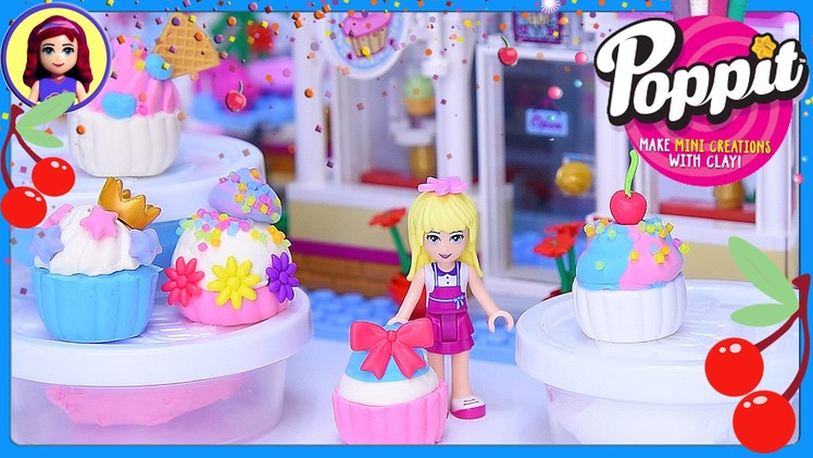 Poppit DIY Mini Cupcakes - Craft with Lego Friends Stephanie Review Create Silly Play - Kids Toys