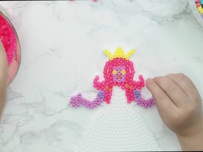Princess DIY Craft with Hama Beads!  - Lulu's Toy house