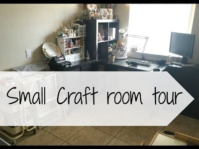 Scrapbook room tour. Small room ideas. 2016 craft room