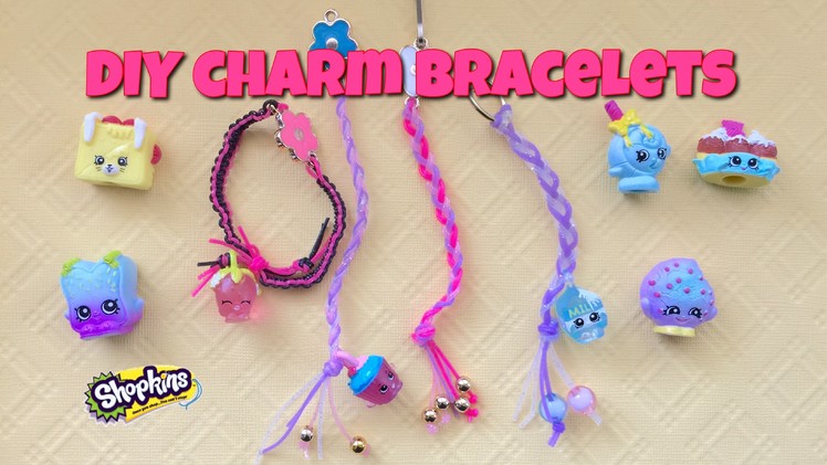 Shopkins season five charms with strand bands craft tutorial