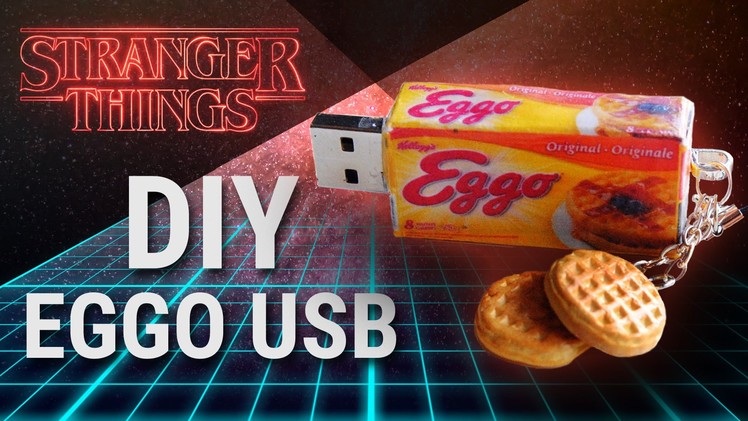 ''STRANGER THINGS'' DIY Polymer Clay EGGO USB - Back to School Craft