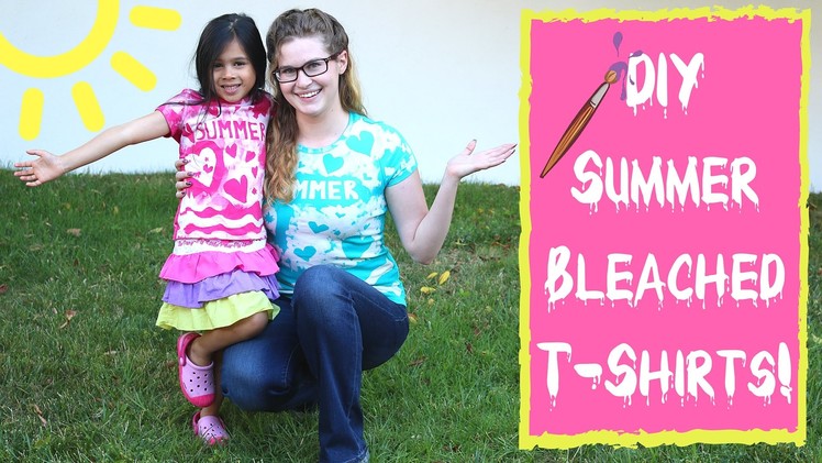 Summer Crafts - Bleached T-Shirts are an Easy DIY Summer Craft for Kids