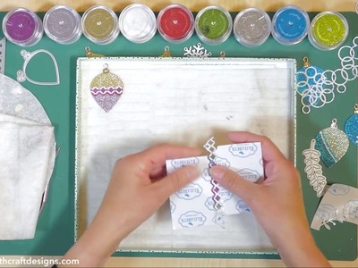 Technique Friday with Elizabeth Craft Designs Holiday Ornaments dies