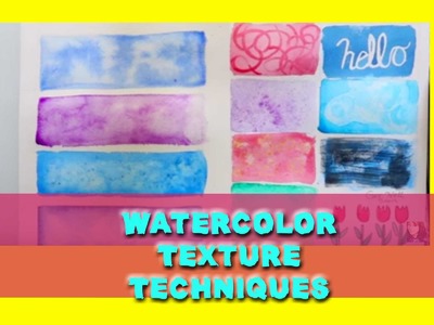 Watercolor TEXTURE Techniques (Watercolor Tips and Tricks) - @dramaticparrot