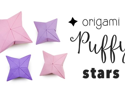3D Origami Puffy Star Tutorial ✦ DIY ✦ Hanging Decoration ✦