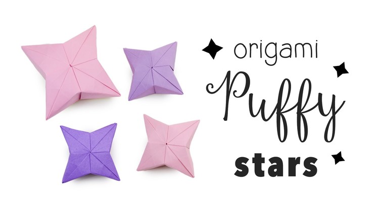 3D Origami Puffy Star Tutorial ✦ DIY ✦ Hanging Decoration ✦