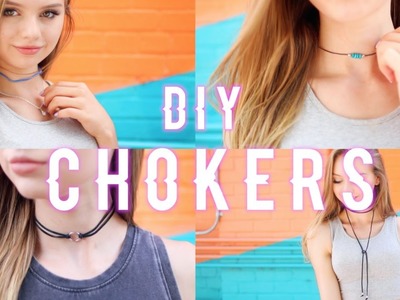 4 DIY chokers + GIVEAWAY (CLOSED)