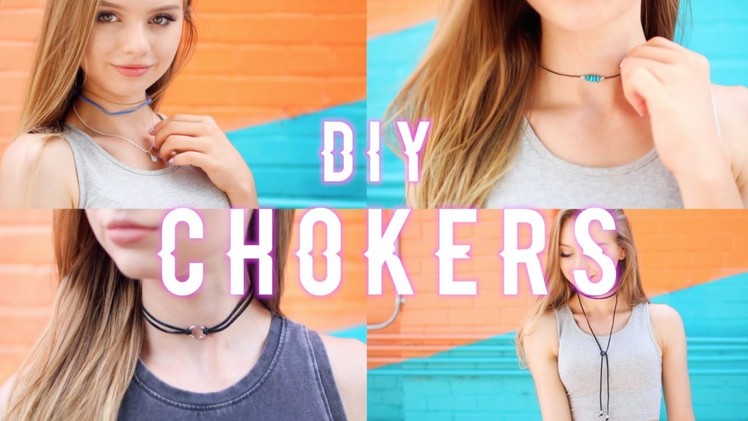 4 DIY chokers + GIVEAWAY (CLOSED)