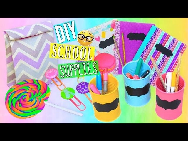 6 DIY Back To School Supplies Cute & Colorful | Tumblr Inspired