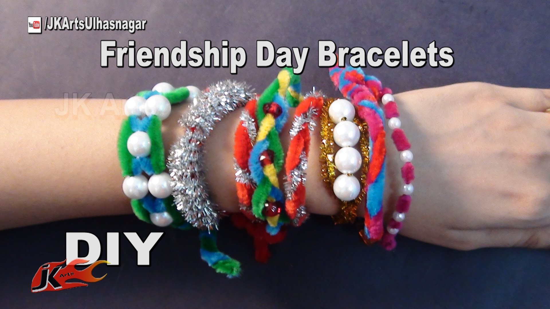 DIY 8 Friendship Belt. Bracelet with Pipe Cleaners , How to make Wrist ...