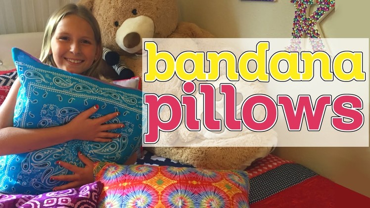 DIY Bandana Pillows || Kinsey Creates