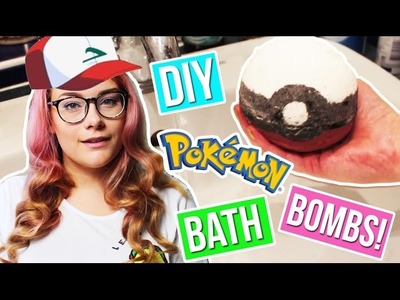 DIY Bath Bombs -Pokemon Go Pokeballs!
