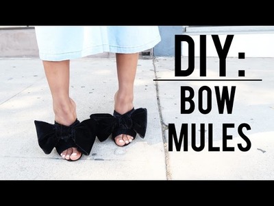 DIY: Bow Mules (Zara inspired)