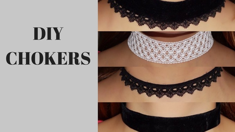 DIY chokers | Super Easy & Inexpensive Chokers | Sapna Verma