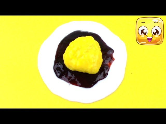 DIY Coke Slime Fried Egg without Borax or Tide, Homemade Slime