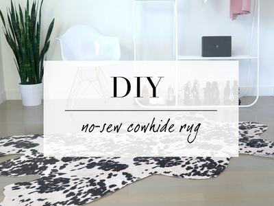 DIY Cowhide inspired Rug | Home Decor | ANN LE