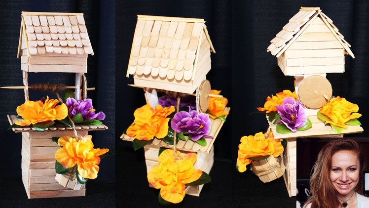 DIY Creative Ways to Reuse. Recycle a box to make a well to decorate your home