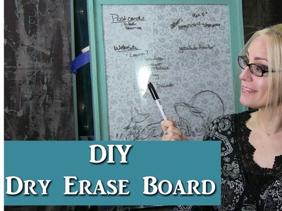 DIY Dry Erase Board for my Art Studio w. Lachri