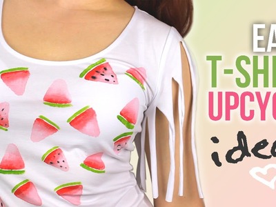 DIY: Easy T-Shirt Upcycle Ideas that are perfect for Summer! | Cutify DIY #2