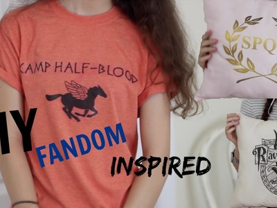 DIY FANDOM INSPIRED ROOM DECOR & CLOTHES || Percy Jackson & Harry Potter