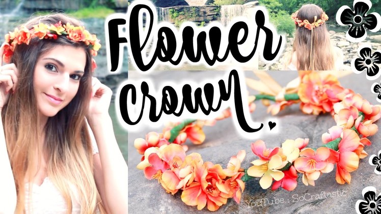 DIY Flower Crown Hair Accessory - How to Make Flower Crowns