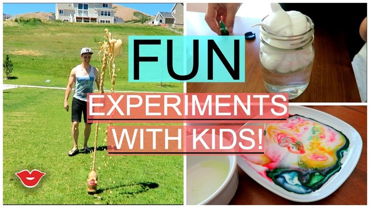 DIY Fun Experiments for the Kids! | Michelle from Millennial Moms